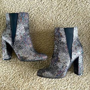Steve Madden Multicolored Glitter Boots